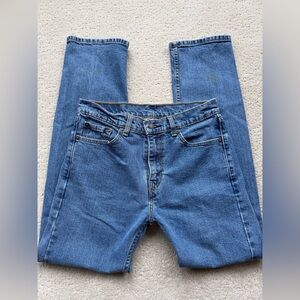 505 Levi's Men's Straight Leg Denim Jeans in Blue